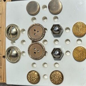 Vintage Buttons - Metal
